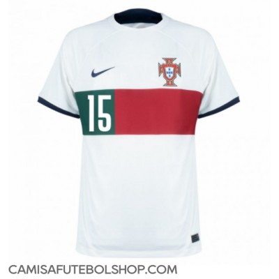 Camisa de time de futebol Portugal Rafael Leao #15 Replicas 2º Equipamento Mundo 2022 Manga Curta